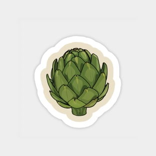 Artichoke cartoon illustration Sticker